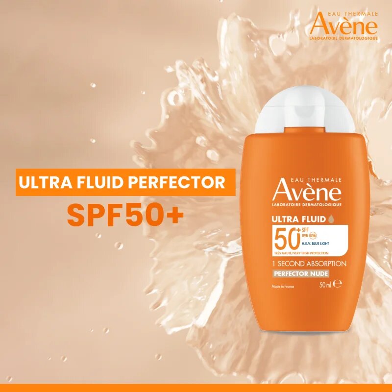 Avène Sun Ultra Fluid Perfector gyengéd tonizáló fluid SPF 50+ 50 ml