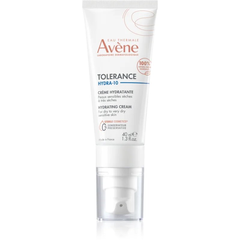 Avène Tolérance Hydra-10 hidratáló krém az érzékeny nagyon száraz bőrre 40 ml