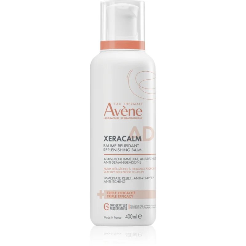 Avène XeraCalm A.D. Lipid-Replenishing Balm lipidpótló balzsam nagyon száraz érzékeny és atópiás bőrre 400 ml
