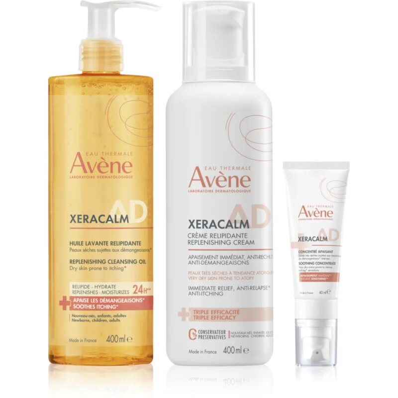 Avène XeraCalm A.D. Lipid-Replenishing Care Set szett száraz és atópiás bőrre