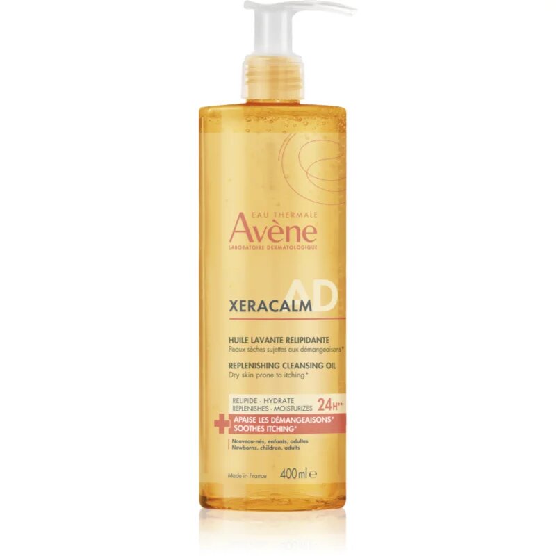 Avène XeraCalm A.D. Lipid-Replenishing Cleansing Oil lipidpótló tisztító olaj a száraz és ekcémás bőrt 400 ml