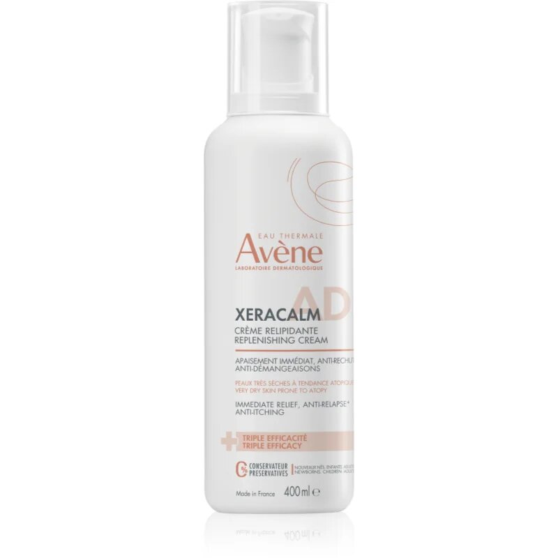 Avène XeraCalm A.D. Lipid-Replenishing Cream lipidpótló krém száraz és atópiás bőrre 400 ml