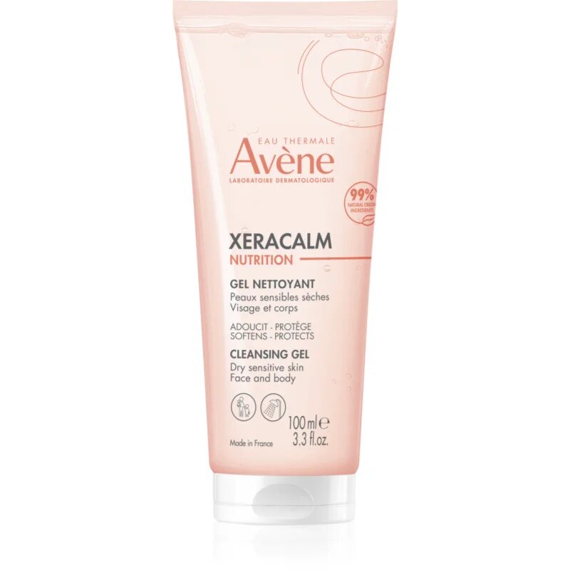 Avène XeraCalm Nutrition Cleansing Gel gyengéd tisztító gél száraz és érzékeny bőrre 100 ml