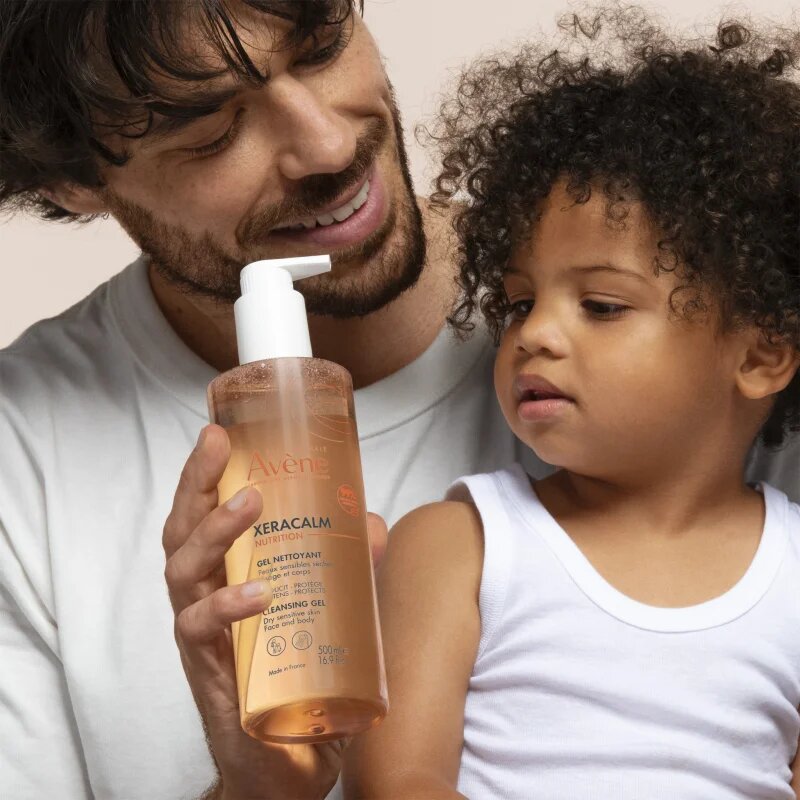 Avène XeraCalm Nutrition Cleansing Gel gyengéd tisztító gél száraz és érzékeny bőrre 500 ml