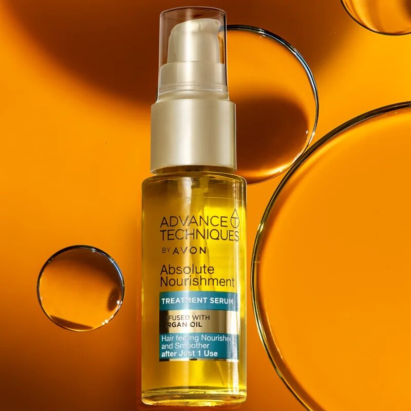 Avon Advance Techniques Absolute Nourishment szérum a hajra Argán olajjal 30 ml
