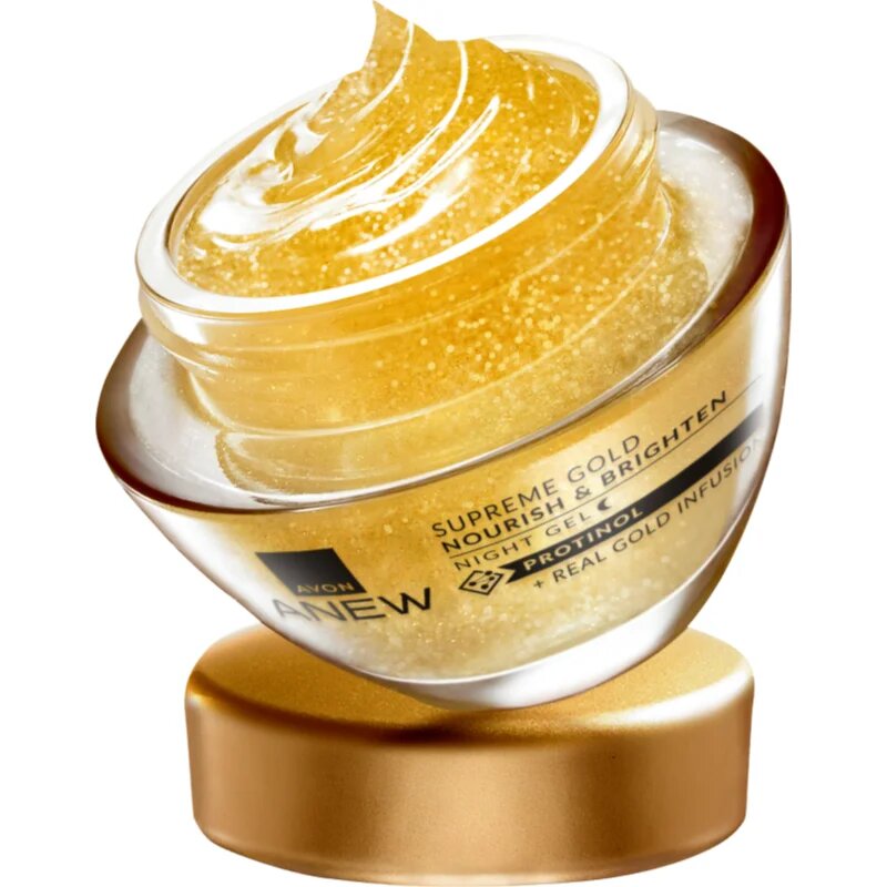 Avon Anew Skin Renewing Gold Emulsion hidratáló éjszakai krém a ráncok ellen 50 ml
