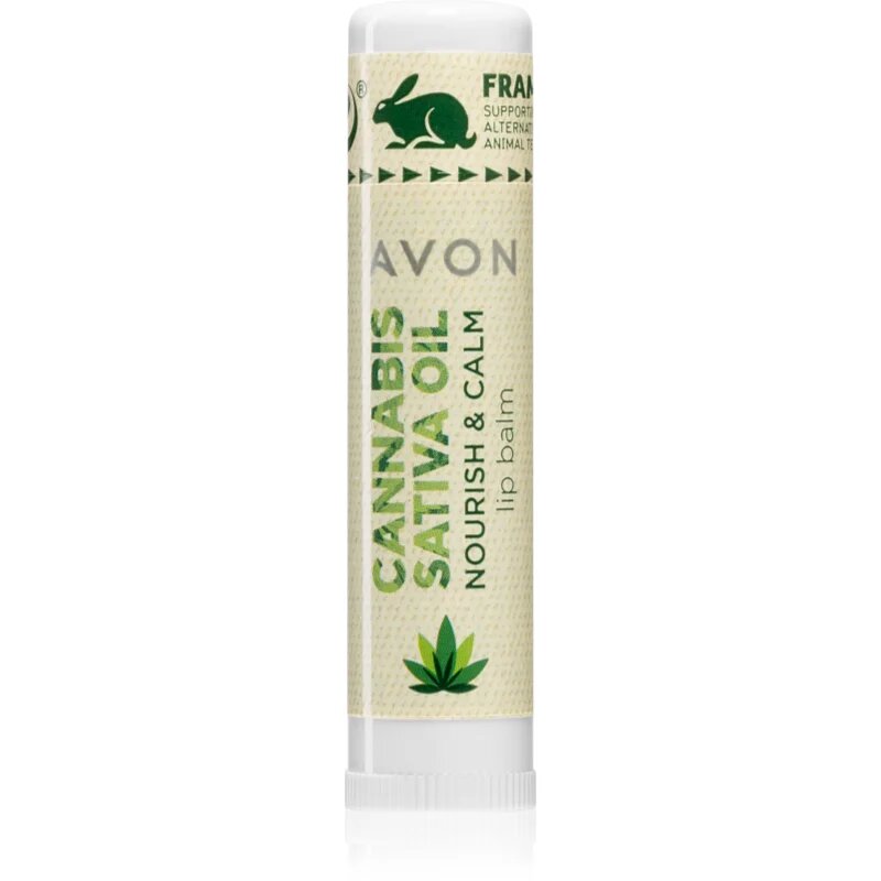 Avon Cannabis Sativa Oil Nourish & Calm ajakbalzsam kender olajjal 45 g