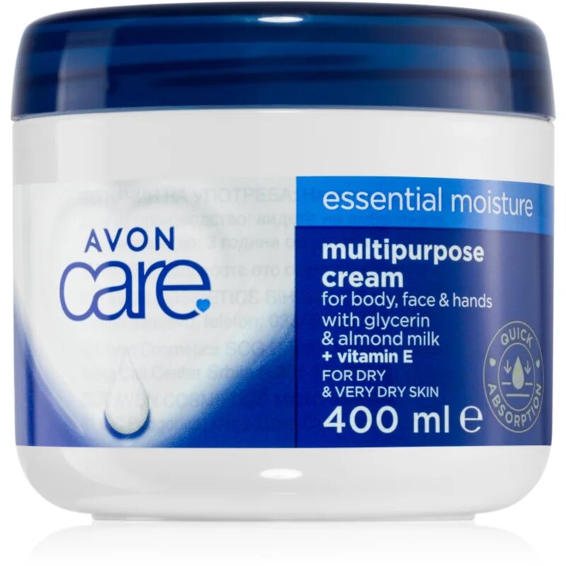 Avon Care Essential Moisture többcélú krém arcra kézre és testre 400 ml