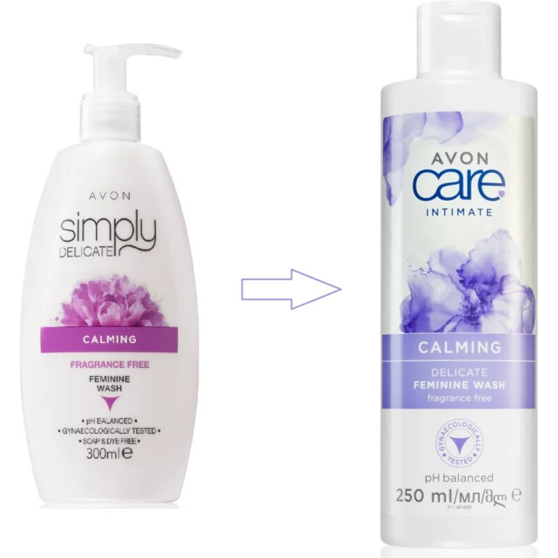 Avon Care Intimate Calming Nyugtató intim mosakodó parfümmentes 250 ml