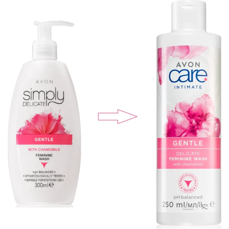 Avon Care Intimate Gentle gél az intim higiéniára kamillával 250 ml