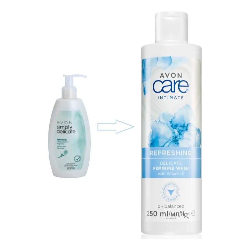 Avon Care Intimate Refreshing frissítő intim higiéniás gél E-vitaminnal 250 ml