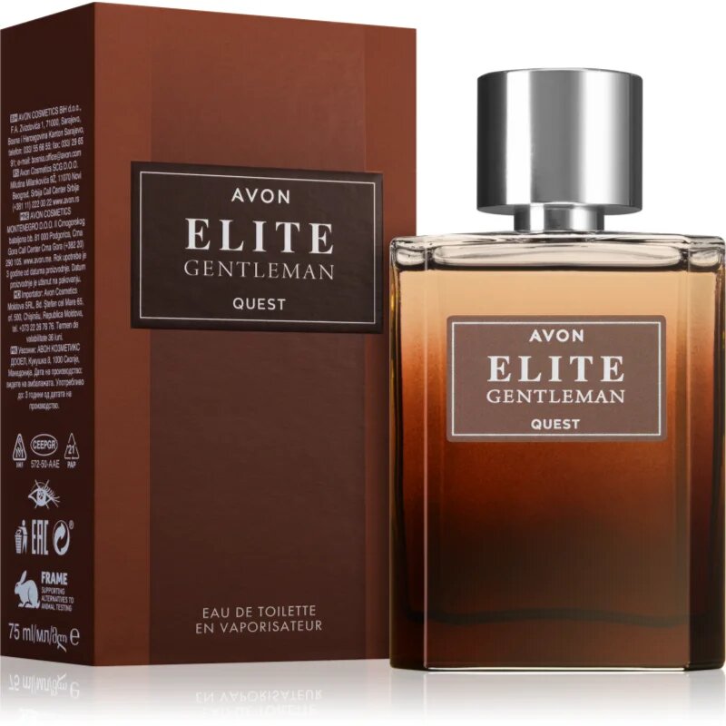 Avon Elite Gentleman Quest Eau de Toilette uraknak 75 ml
