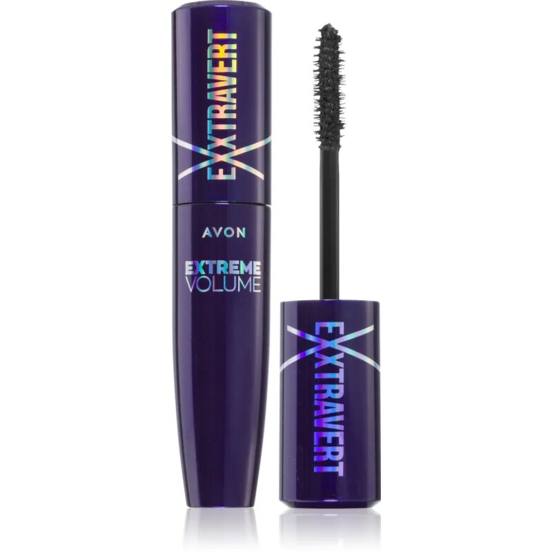Avon Exxtravert Extreme Volume extra dúsító szempillaspirál árnyalat Blackest Black 95 ml