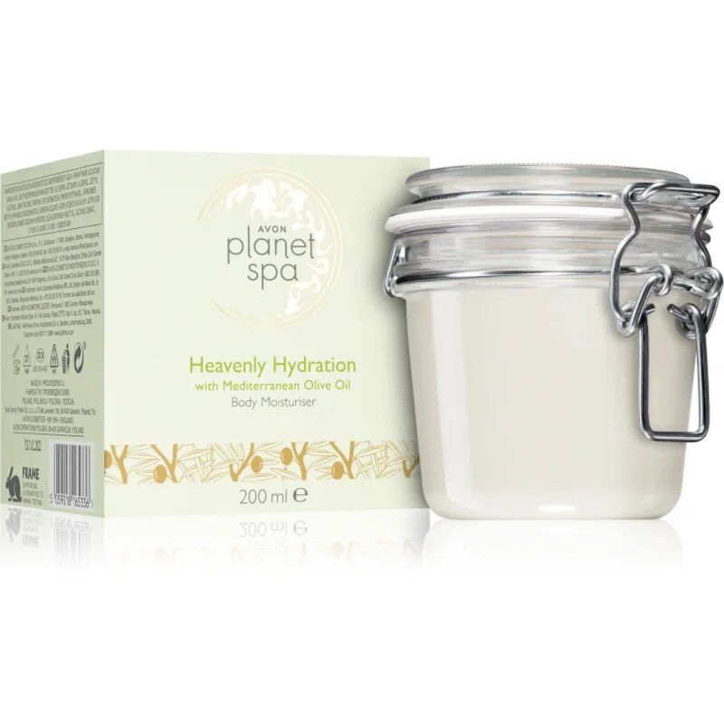 Avon Planet Spa Heavenly Hydration hidratáló testkrém olívaolajjal 200 ml
