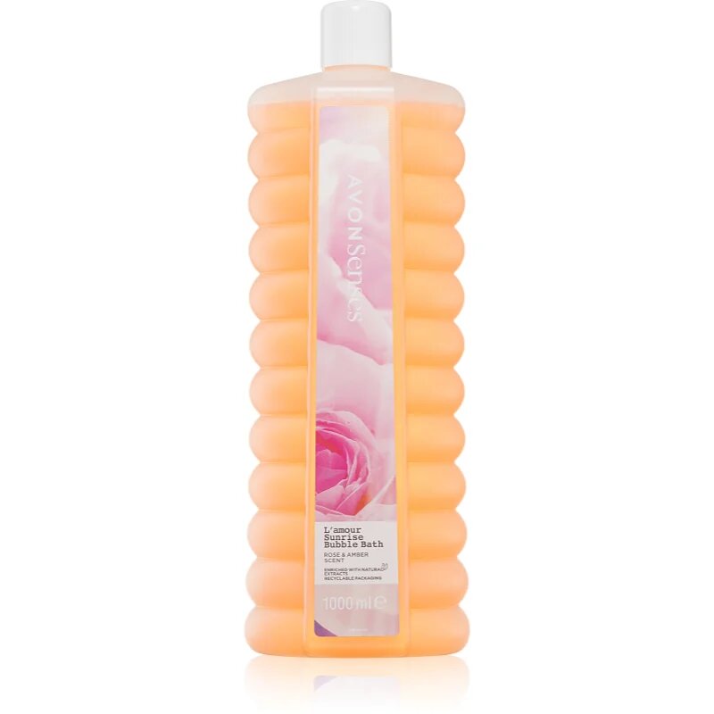 Avon Senses L'amour Sunrise habfürdő rózsa illattal 1000 ml