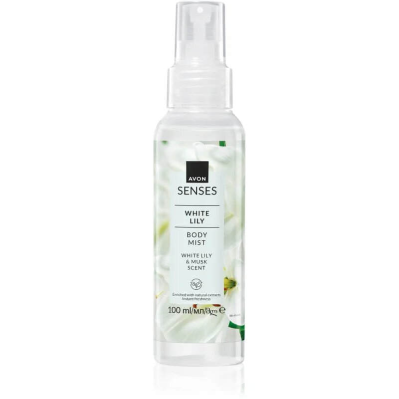 Avon Senses White Lily & Musk frissítő test spray 100 ml