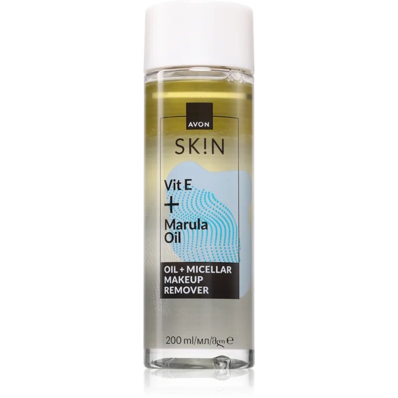 Avon Sk!n Vit E + Marula Oil kétfázisú sminklemosó 200 ml