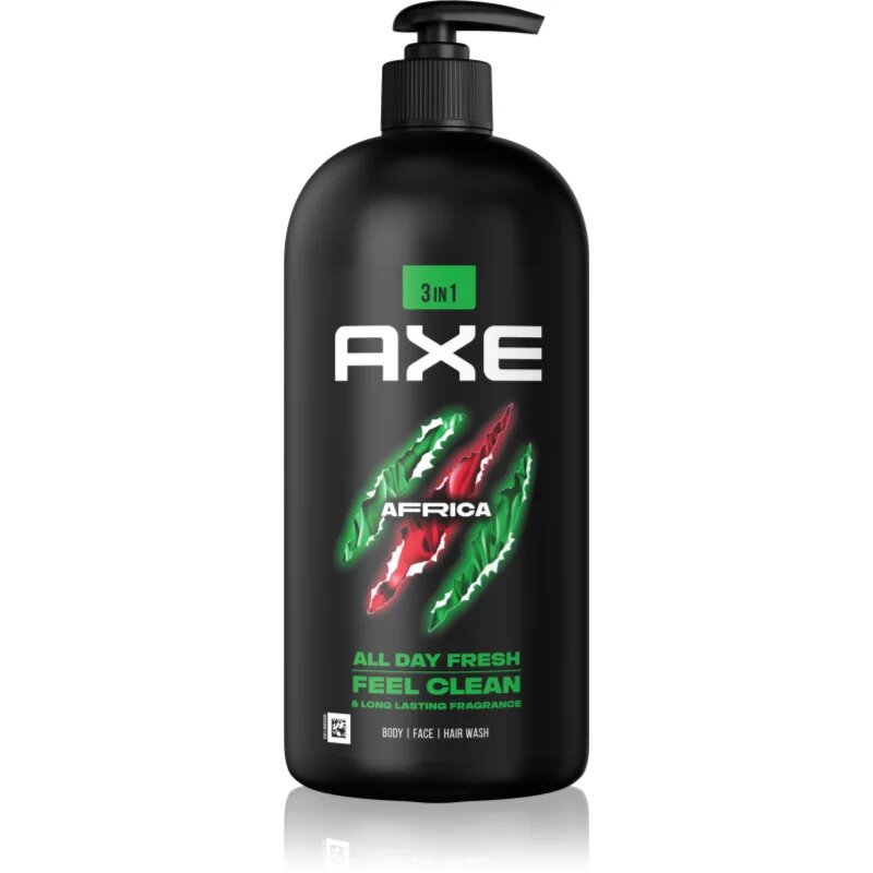 Axe Africa tusfürdő gél arcra testre és hajra 900 ml