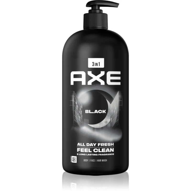 Axe Black tusfürdő gél arcra testre és hajra 900 ml