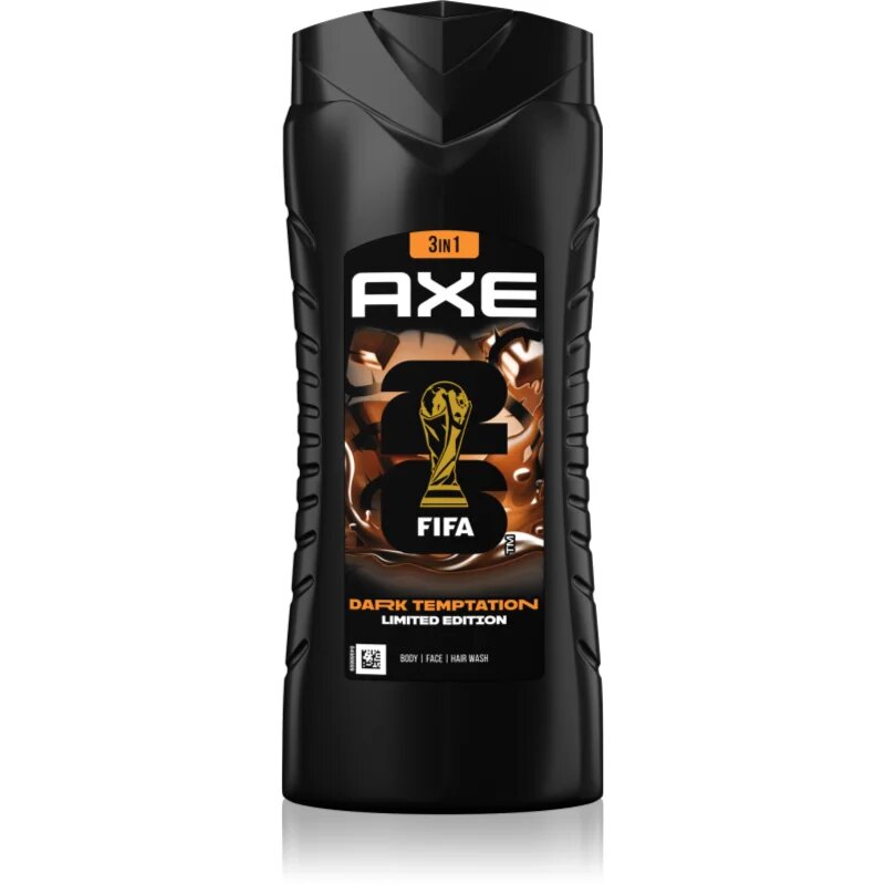 Axe Dark Temptation tusfürdő gél arcra testre és hajra 400 ml