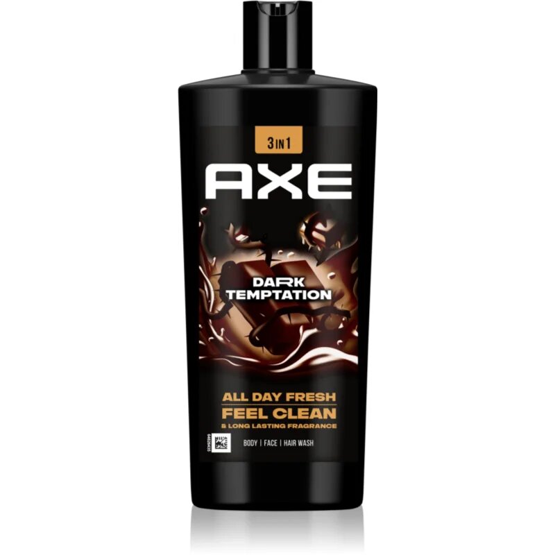 Axe Dark Temptation tusfürdő gél arcra testre és hajra 700 ml