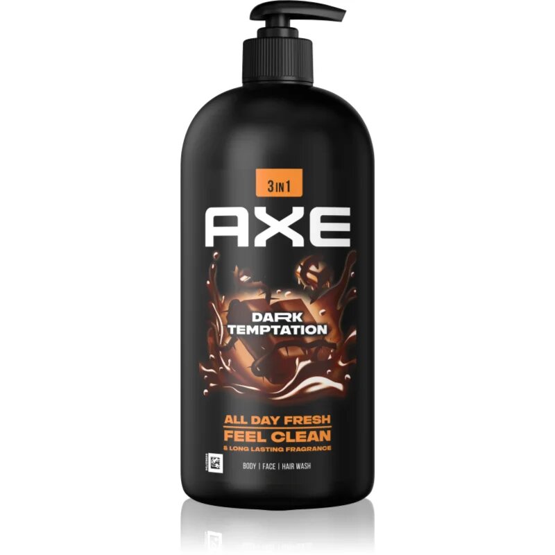 Axe Dark Temptation tusfürdő gél arcra testre és hajra 900 ml