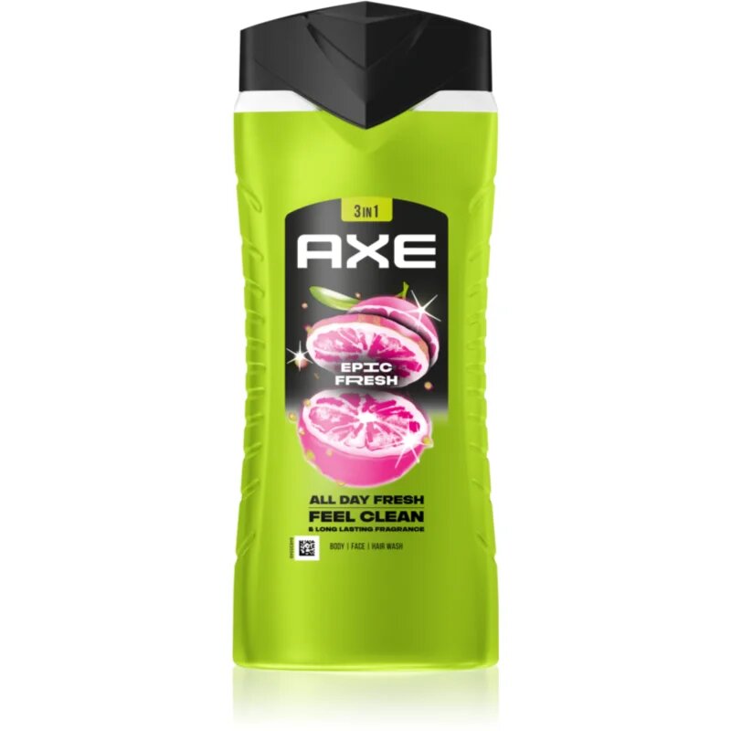 Axe Epic Fresh tusfürdő gél arcra testre és hajra 400 ml