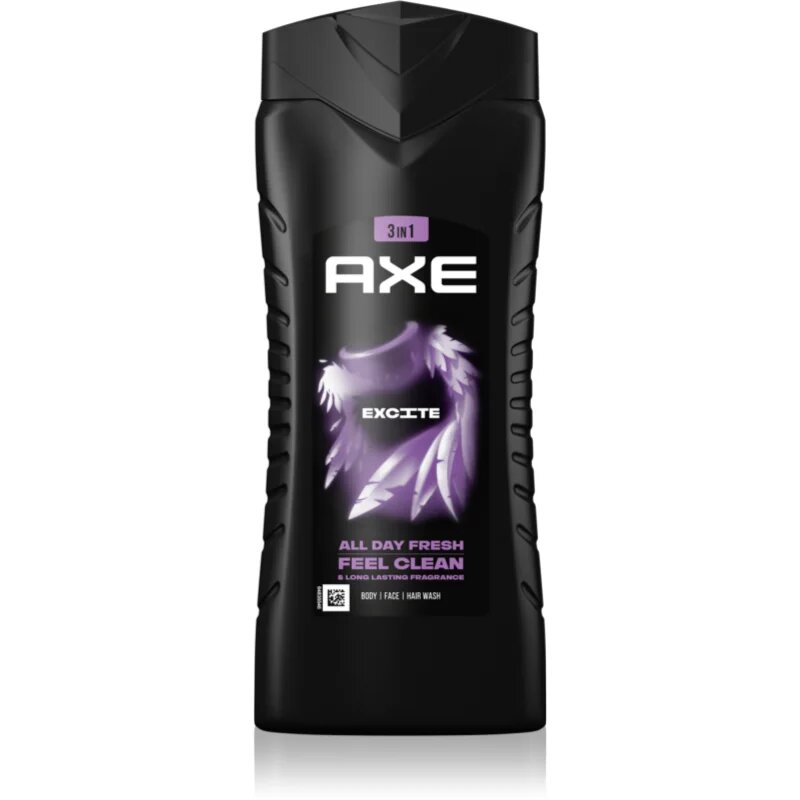 Axe Excite tusfürdő gél arcra testre és hajra 400 ml