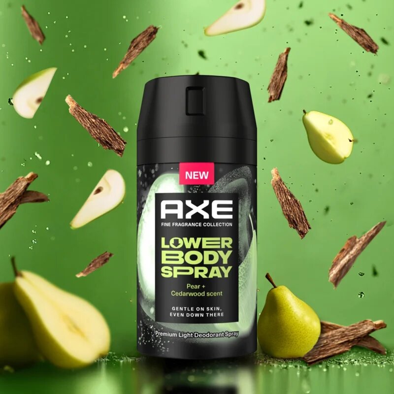 Axe Pear & Cedarwood testápoló spray az intim részekre 100 ml