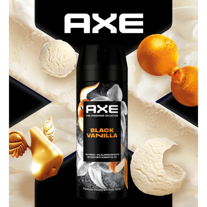 Axe Premium Black Vanilla dezodor spray uraknak 150 ml