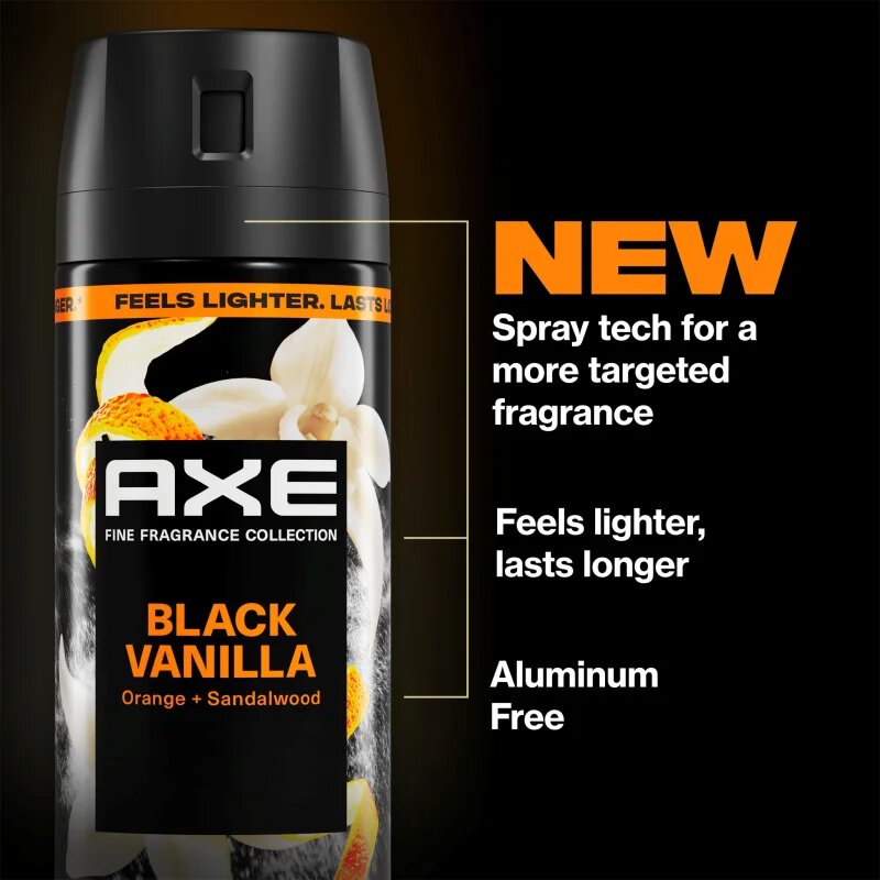 Axe Premium Black Vanilla dezodor spray uraknak 150 ml