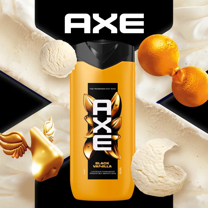 Axe Premium Black Vanilla fürdőgél férfiaknak 400 ml