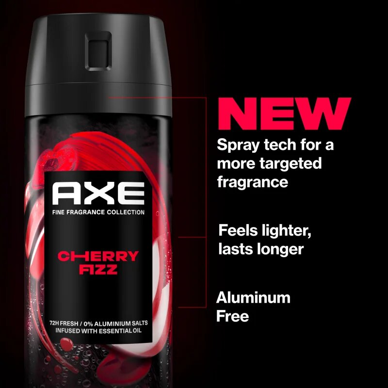 Axe Premium Cherry Fizz dezodor spray uraknak 150 ml