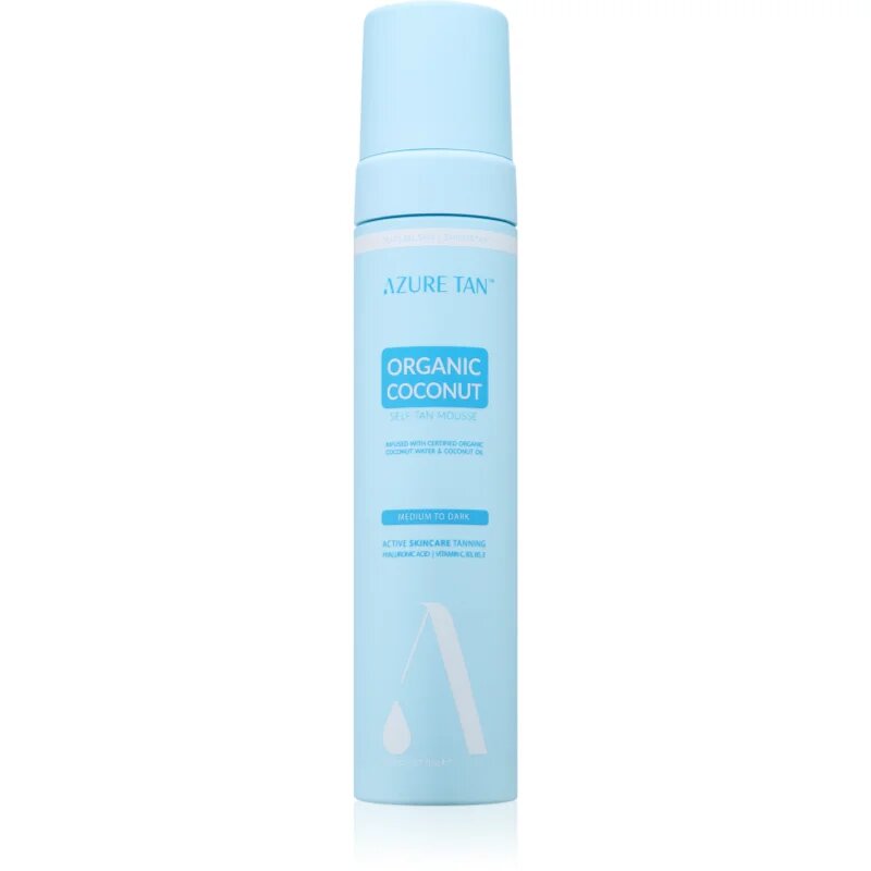 Azure Tan Organic Cocunat önbarnító hab árnyalat Medium To Dark 200 ml