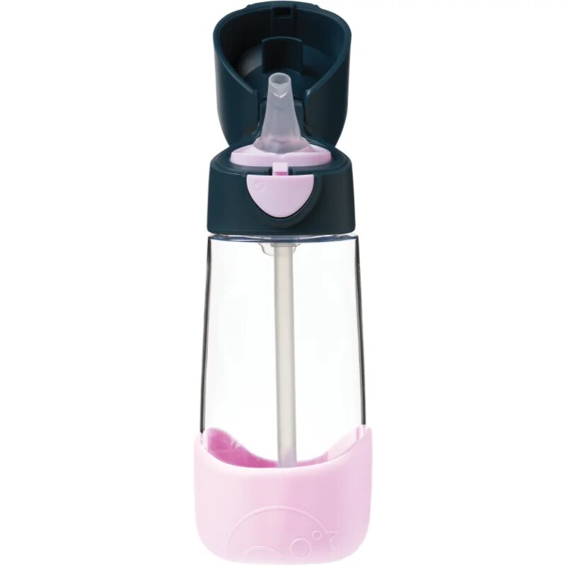 B.Box Bottle with Straw kulacs szívószállal Indigo Pink 1 db
