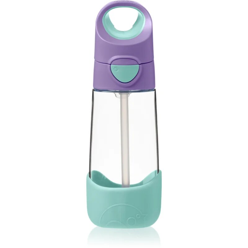B.Box Bottle with Straw kulacs szívószállal Lilac Pop 1 db