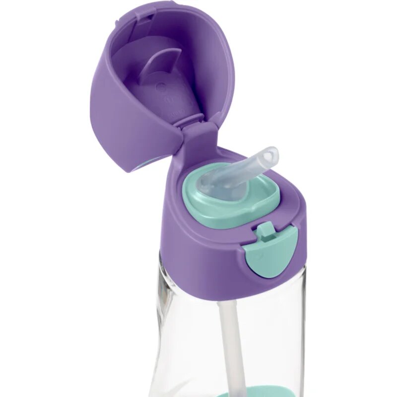 B.Box Bottle with Straw kulacs szívószállal Lilac Pop 1 db