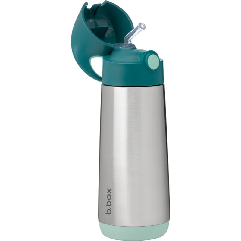 B.Box Insulated Drink Bottle termosz szívószállal Emerald Forest 1 db