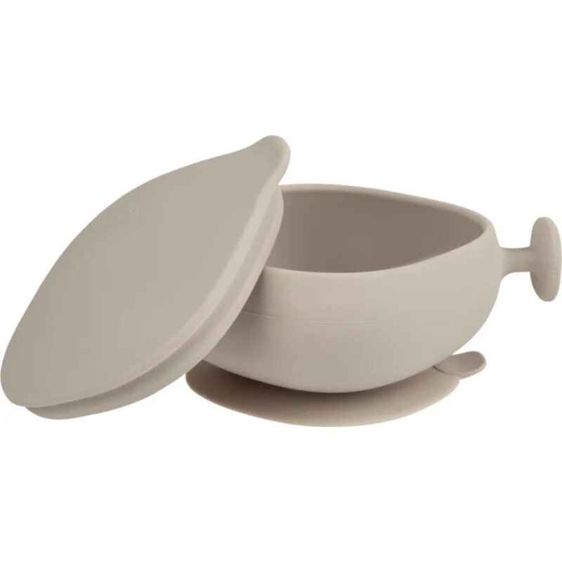 B.Box Silicone Bowl szilikon tálka kupakkal Beige 300 ml