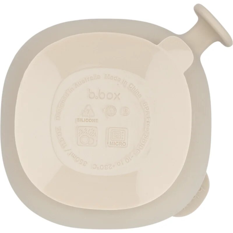 B.Box Silicone Bowl szilikon tálka kupakkal Beige 300 ml