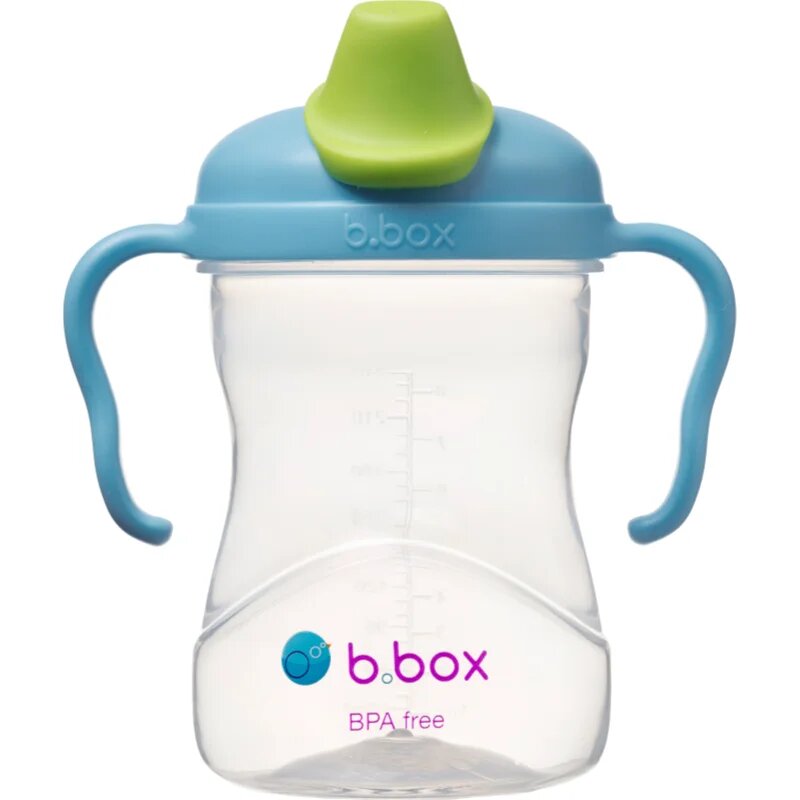 B.Box Spout Cup bögre fogantyúval Blueberry 4m+ 1 db