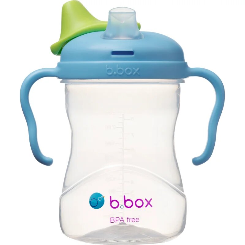 B.Box Spout Cup bögre fogantyúval Blueberry 4m+ 1 db