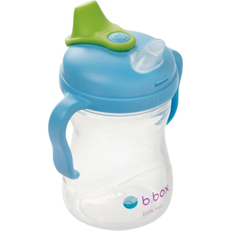 B.Box Spout Cup bögre fogantyúval Blueberry 4m+ 1 db