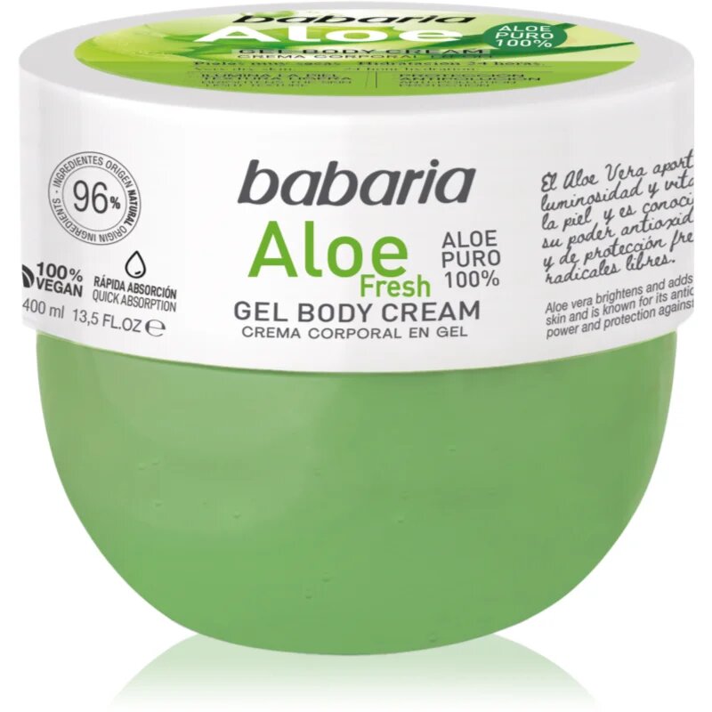 Babaria Aloe Vera Hidratáló testgél minden bőrtípusra 400 ml