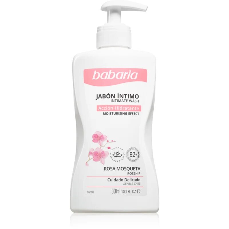 Babaria Rosa Mosqueta női intim higiénia tusfürdő csipkerózsa kivonattal 300 ml