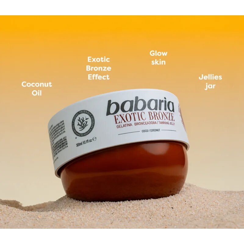 Babaria Tanning Jelly Exotic Bronze test gél az intenzív barnulásért 300 ml