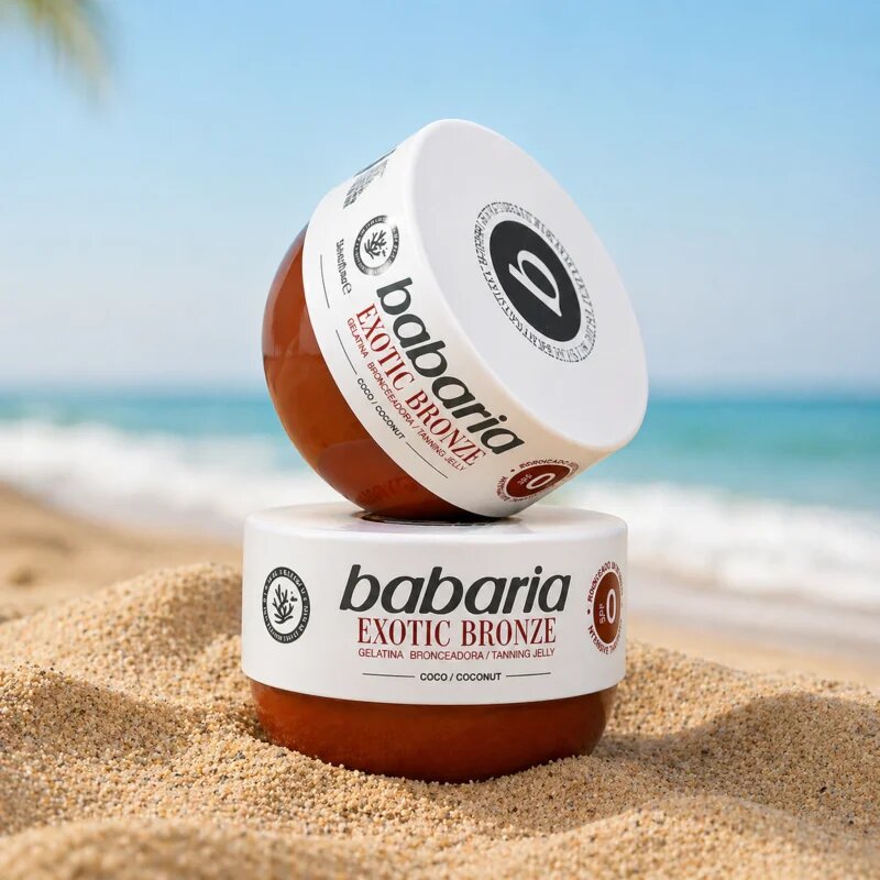 Babaria Tanning Jelly Exotic Bronze test gél az intenzív barnulásért 75 ml