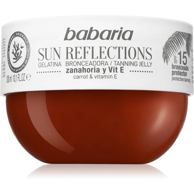 Babaria Tanning Jelly Sun Reflections védő gél SPF 15 300 ml