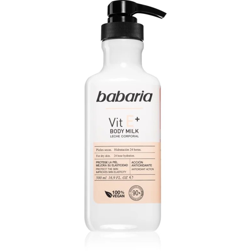 Babaria Vitamin E hidratáló testápoló tej száraz bőrre 500 ml