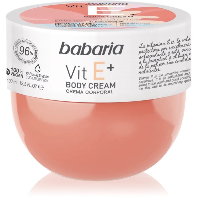 Babaria Vitamin E testápoló tej E-vitaminnal 400 ml